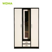 Jaunā dizaina 3 durvju metāla skapis